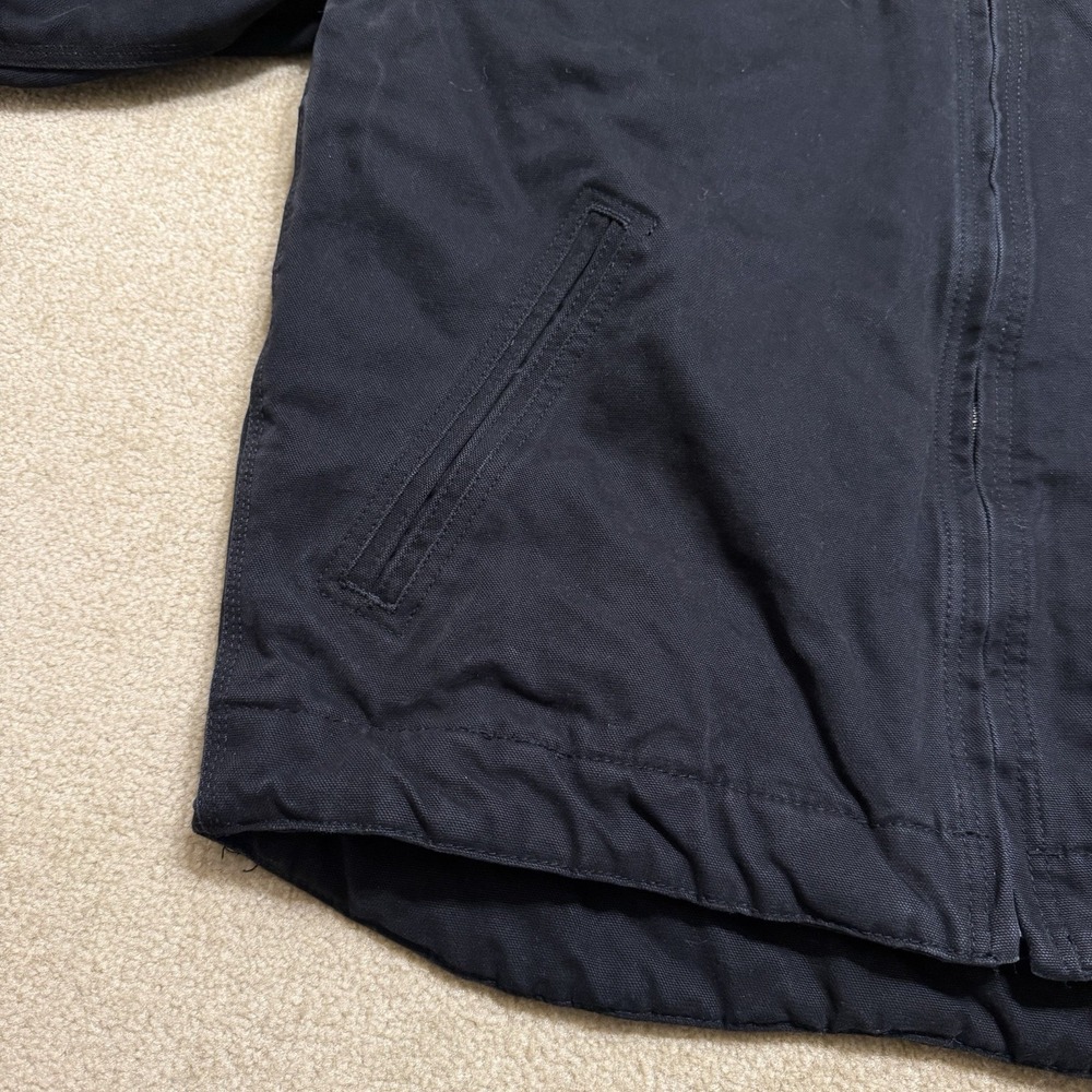 Dri Duck Outlaw Jacket Men's Large L Black Canvas Quilt Lined Dri-Duck Detroit - Picture 9 of 16